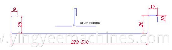 Standing Seam Roll Forming Machine Straight and sector plates